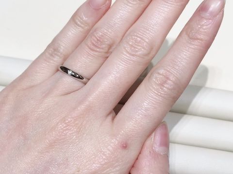 【カルティエ(Cartier)の口コミ】 デザインはまさに求めていた感じでした。大きすぎず、でもやはり輝きは欲…