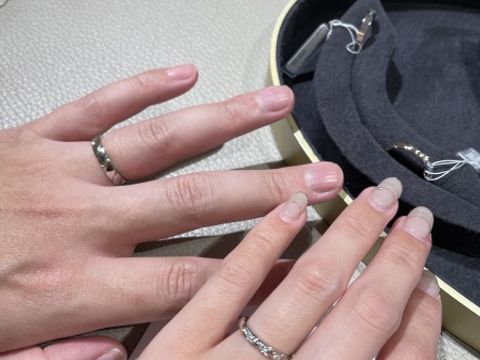 【ショーメ(CHAUMET)の口コミ】 婚約指輪をショーメで購入(リアンダムール)したので、結婚指輪もショーメ…