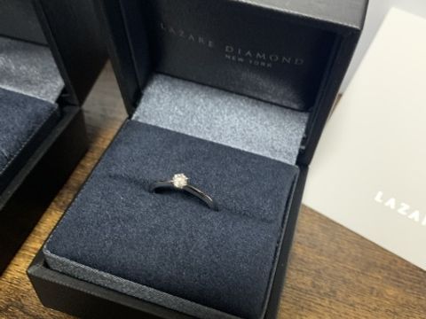【ラザール ダイヤモンド(LAZARE DIAMOND)の口コミ】 他の店舗と比べてみた時に、ダイヤがとてもキラキラしていて、一粒のダイ…