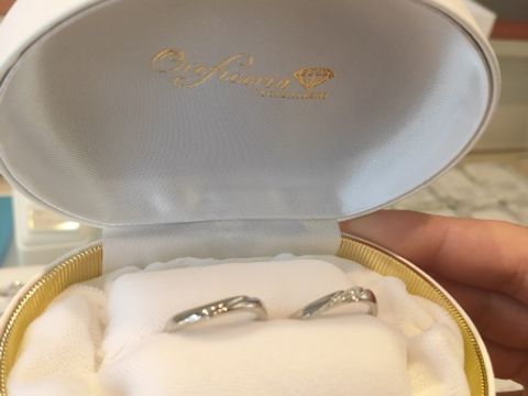 【 Oreficeria 高林(オレフィチェリーア タカバヤシ)の口コミ】 ストレートではなくすこしウェーブで、細めのデザインでオーダーしました…