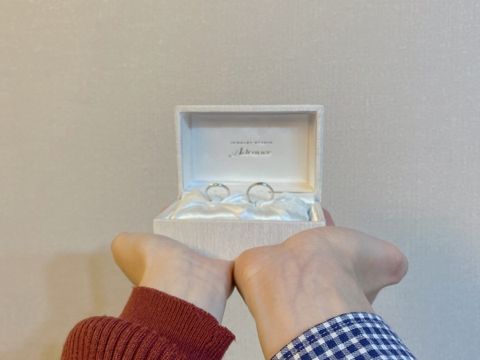 【JEWELRY STUDIO Advance(ジュエリースタジオアドバンス)の口コミ】 指輪のデザインもかわいく、男性用の指輪も光沢の種類など選ぶことができ…