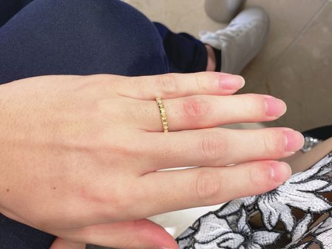 【ブシュロン(BOUCHERON)の口コミ】 国内ブランドにはあまりないゴールドでデザインも人と被りにくく気に入り…