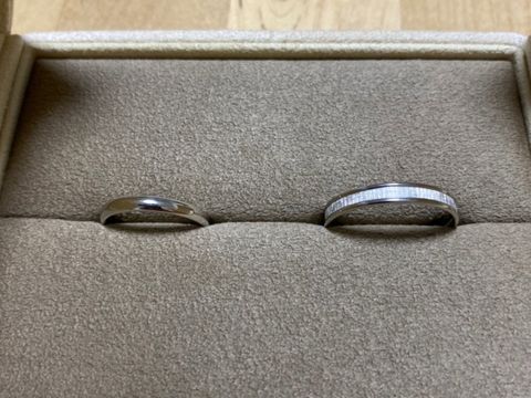 【和光ブライダルブティックギンザの口コミ】 指輪をつけた感覚を感じないほど、滑らかで手への負担が少ない指輪です。…