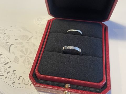 【カルティエ(Cartier)の口コミ】 アフターサービス等含め、結婚指輪は歴史のあるブランドで探していました…