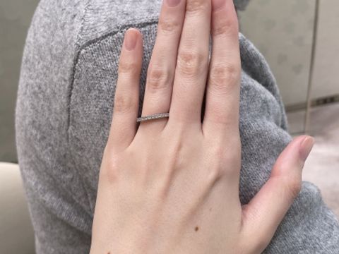【MIKIMOTO(ミキモト)の口コミ】 ミルグレインの指輪かクロスカットが施された指輪が付け心地が良く、ミキ…