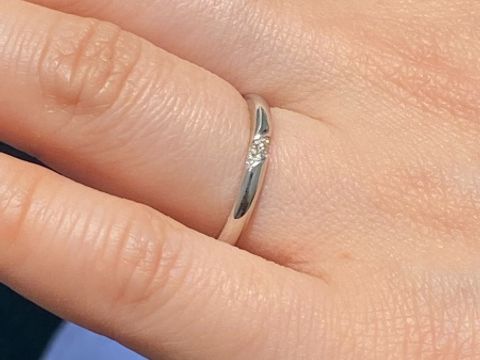 【TRECENTI(トレセンテ)の口コミ】 デザインはとても気に入りました。ダイヤの石がとても綺麗で、品物は良か…