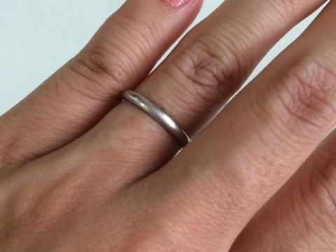 【ティファニー(Tiffany & Co.)の口コミ】 手が小さくて指が細いので目立ちすぎないよう細めのリングを選びました。…