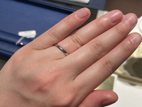 【銀座ダイヤモンドシライシの口コミ】 丈夫なリングを探しており、プラチナの中でも丈夫なハードプラチナの取り…