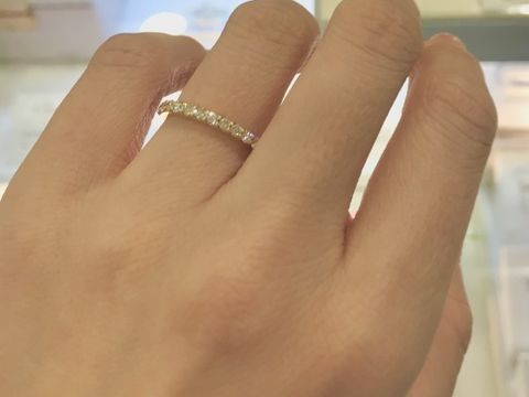 【Only You(オンリーユー)の口コミ】 結婚指輪はエタニティと決めていて、いろんなエタニティリングを探して試…