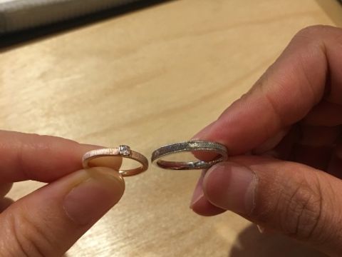 【ith(イズ)の口コミ】 見本の中から素敵だなぁと思った一つを選び、色やデザイン、指輪の細さな…