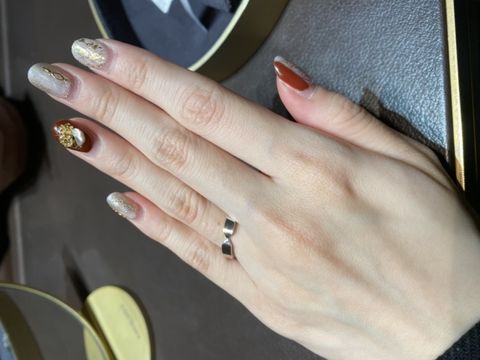 【ショーメ(CHAUMET)の口コミ】 ショーメのトリオンフ ドゥ ショーメです。試着した素材はプラチナで、ピ…