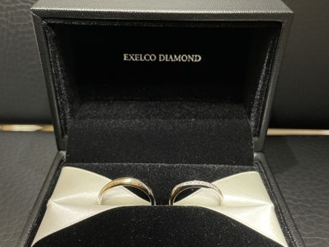 【エクセルコダイヤモンド(EXELCO DIAMOND)の口コミ】 コンビリングが欲しくコンビリングを探していましたがつけ心地が悪い、2人…