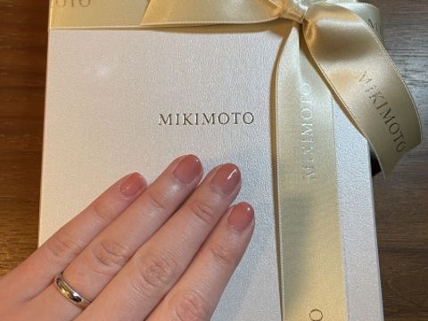 【MIKIMOTO(ミキモト)の口コミ】 シンプルなデザインが良かったため、選んだ指輪のデザインはどこのブラン…