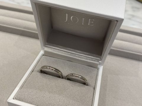 【Joie de treat.(ジョア・ドゥ・トリート)の口コミ】 オーダーがメインのお店だったのでこの指輪と指輪のいいところを一つにし…
