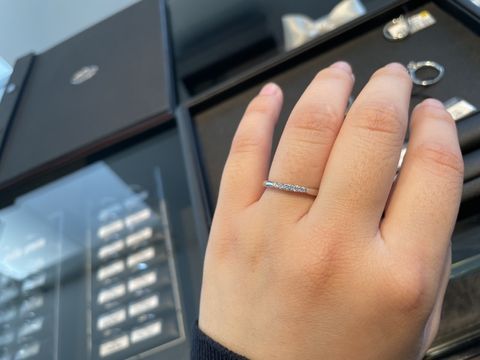 【エクセルコダイヤモンド(EXELCO DIAMOND)の口コミ】 ダイヤモンドの美しさが他と全然違いました！デザインはしっとりと大人っ…