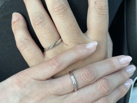 【エクセルコダイヤモンド(EXELCO DIAMOND)の口コミ】 シンプルなものにするかすごく悩みましたが、ダイヤモンドが推しなので、…