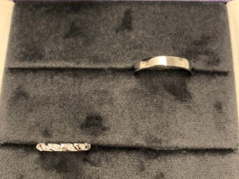 【ショーメ(CHAUMET)の口コミ】 彼の希望でなるべくシンプルなデザインの結婚指輪を探していたため、最も…