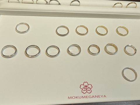 【杢目金屋(もくめがねや)の口コミ】 オーダーメイドで、自分たちで好きな素材を組み合わせて、好みのデザイン…