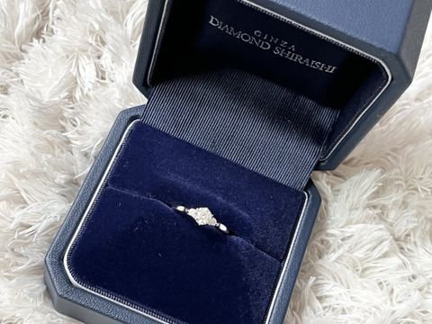 【銀座ダイヤモンドシライシの口コミ】 本人が気に入ったデザインの婚約指輪を贈りたい、というパートナーの想い…