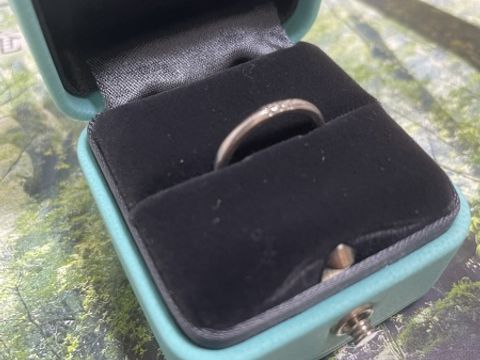 【ティファニー(Tiffany & Co.)の口コミ】 結婚指輪はメレダイヤがついたものに憧れており、ハーフエタニティやエタ…