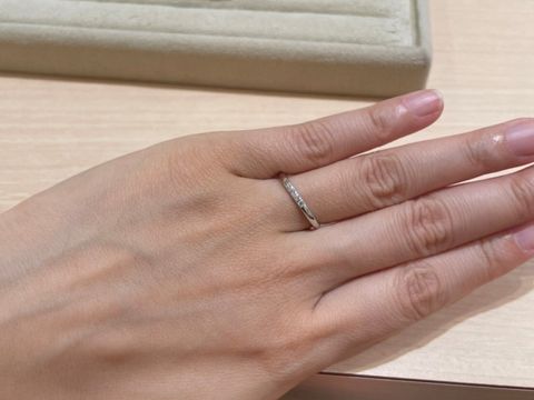 【TRECENTI(トレセンテ)の口コミ】 指輪の内側が丸くなっていて、違和感なく着用でき、つけ心地がいいです。…