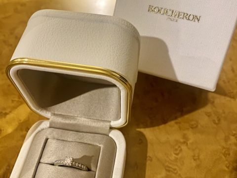 【ブシュロン(BOUCHERON)の口コミ】 結婚指輪がショーメで、それに合う婚約指輪を探していました。またthe婚約…
