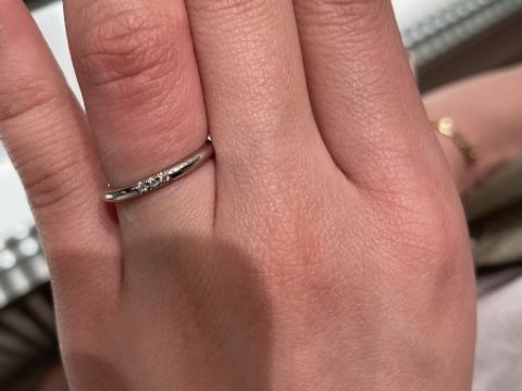 【ティファニー(Tiffany & Co.)の口コミ】 ティファニーの指輪はとても着け心地がよく、つけている感覚の無いような…