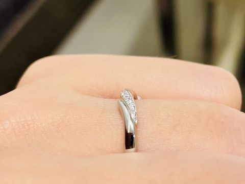 【アイプリモ(I-PRIMO)の口コミ】 デザインと指輪の意味で一目惚れでした。特に、ピンクゴールドが好きなの…