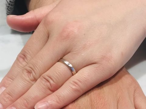 【BIJOUPIKO(ビジュピコ)の口コミ】 プラチナとゴールドのコンビネーションリングになっており、プラチナ部分…