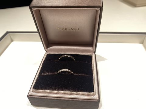 【アイプリモ(I-PRIMO)の口コミ】 ストレートでダイヤが斜めに入っているデザインがよかったのでドンピシャ…