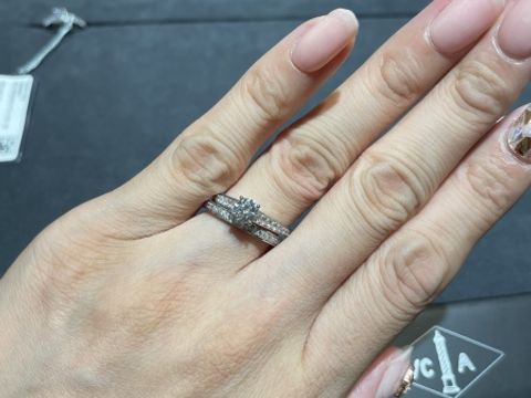 【ヴァン クリーフ＆アーペル(Van Cleef & Arpels)の口コミ】 フルエタニティリングでダイヤモンドがキラッキラでした！フルエタニティ…