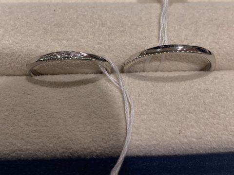 【ヴァンドーム青山(VENDOME AOYAMA)の口コミ】 当時は細めで探していたので、細さもちょうど良く、他のブランドさんとは…