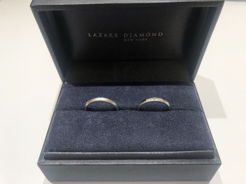 【ラザール ダイヤモンド(LAZARE DIAMOND)の口コミ】 指輪のデザインがすごく可愛かったのと店員さんの説明がわかりやすく丁寧…