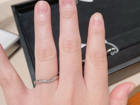 【ティファニー(Tiffany & Co.)の口コミ】 ティファニーのエレサ・ペレッティ　カーブドバンドリング　ダイヤモンド…