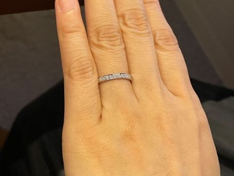 【宝寿堂(ほうじゅどう)の口コミ】 ダイアモンドが入っているの半分はプラチナをU型として引っかかりを減らし…