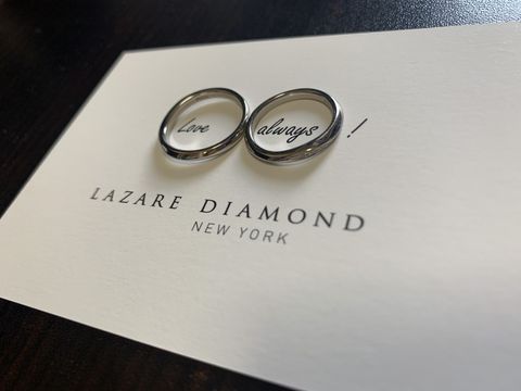 【ラザール ダイヤモンド(LAZARE DIAMOND)の口コミ】 婚約指輪をラザールダイヤモンドさんで見ていて、二度目の来店時に結婚指…