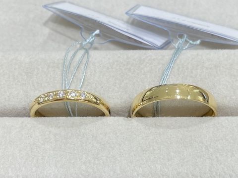 【輪-RIN-の口コミ】 色や幅・丸み・ダイヤの個数を自分たちで決めることができ、自分好みの結…