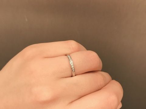 【ヴァンドーム青山(VENDOME AOYAMA)の口コミ】 プラチナでダイヤの付いているもの、これが絶対条件でした。また、長く使…