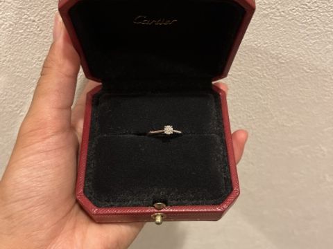【カルティエ(Cartier)の口コミ】 主人が決めてくれたのですが、わたしの好みに寄り添ってくれて、シンプル…