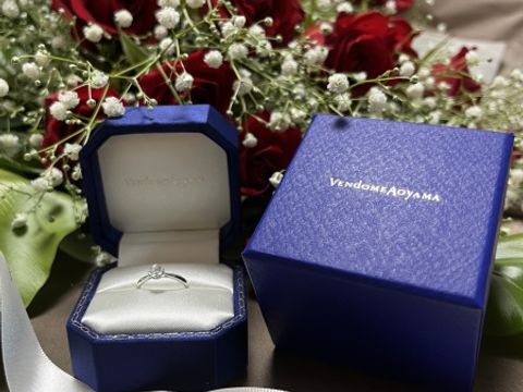 【ヴァンドーム青山(VENDOME AOYAMA)の口コミ】 プロポーズリングが憧れでそこからブランドを知り、さらに調べると素敵な…