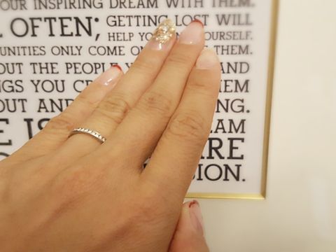 【ティファニー(Tiffany & Co.)の口コミ】 婚約指輪がティファニーだったので、合わせて同じブランドにしました。
結…