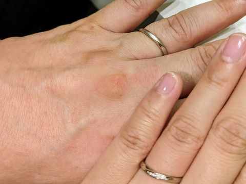 【4℃ BRIDAL(ヨンドシーブライダル)の口コミ】 来店前からウエーブタイプの指輪をイメージしており、店頭でこの指輪を見…