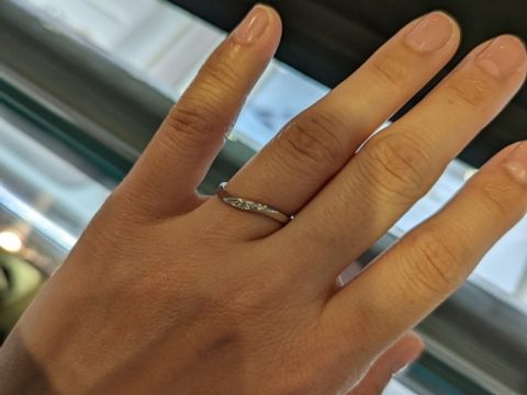 【ヴァンドーム青山(VENDOME AOYAMA)の口コミ】 ウェーブラインのデザインを探しておりましたが、充実したラインナップで…