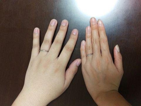 【Ginza Rim(銀座リム)の口コミ】 結婚指輪は、一生身に着ける指輪ということで、シンプルな中にも愛着の持…