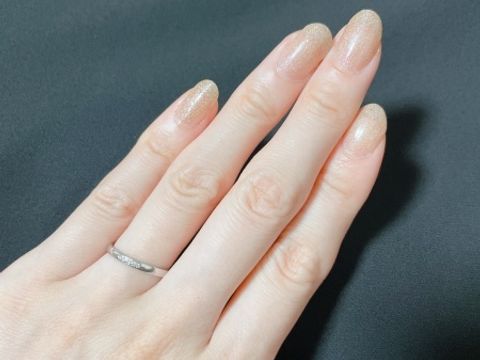 【アイプリモ(I-PRIMO)の口コミ】 シンプルで細身のタイプのものを探していたのでピッタリな指輪でした。試…