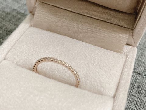 【ete(エテ)の口コミ】 eteの指輪ずっと欲しくて、結婚指輪か婚約指輪どちらかはeteと決めてまし…