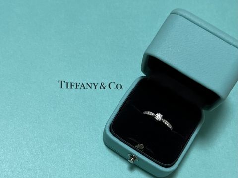 【ティファニー(Tiffany & Co.)の口コミ】 彼がサプライズで準備してくれたものですが、リングにかけてダイヤモンド…