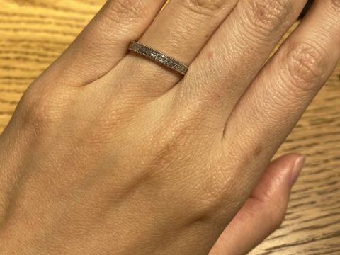 【BIJOUPIKO(ビジュピコ)の口コミ】 エタニティリングでミル打ちされてるものです。ここにしかない輝き、デザ…