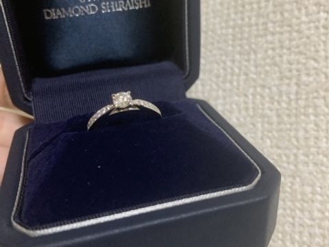 【銀座ダイヤモンドシライシの口コミ】 ダイヤはランクにこだわり、オーダーして注文しました。ダイヤの4C(カラッ…