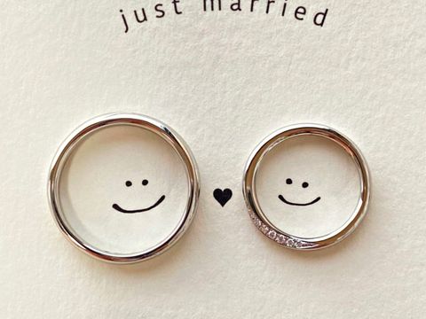 【アイプリモ(I-PRIMO)の口コミ】 結婚相手と2人でお店にいって2人ともシンプル目なデザインのものがよかっ…